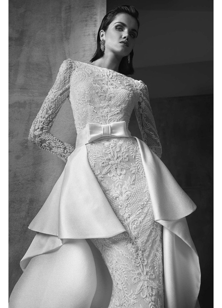 VESTIDO PEDRERIA Y SOBRECOLA JACQUARD