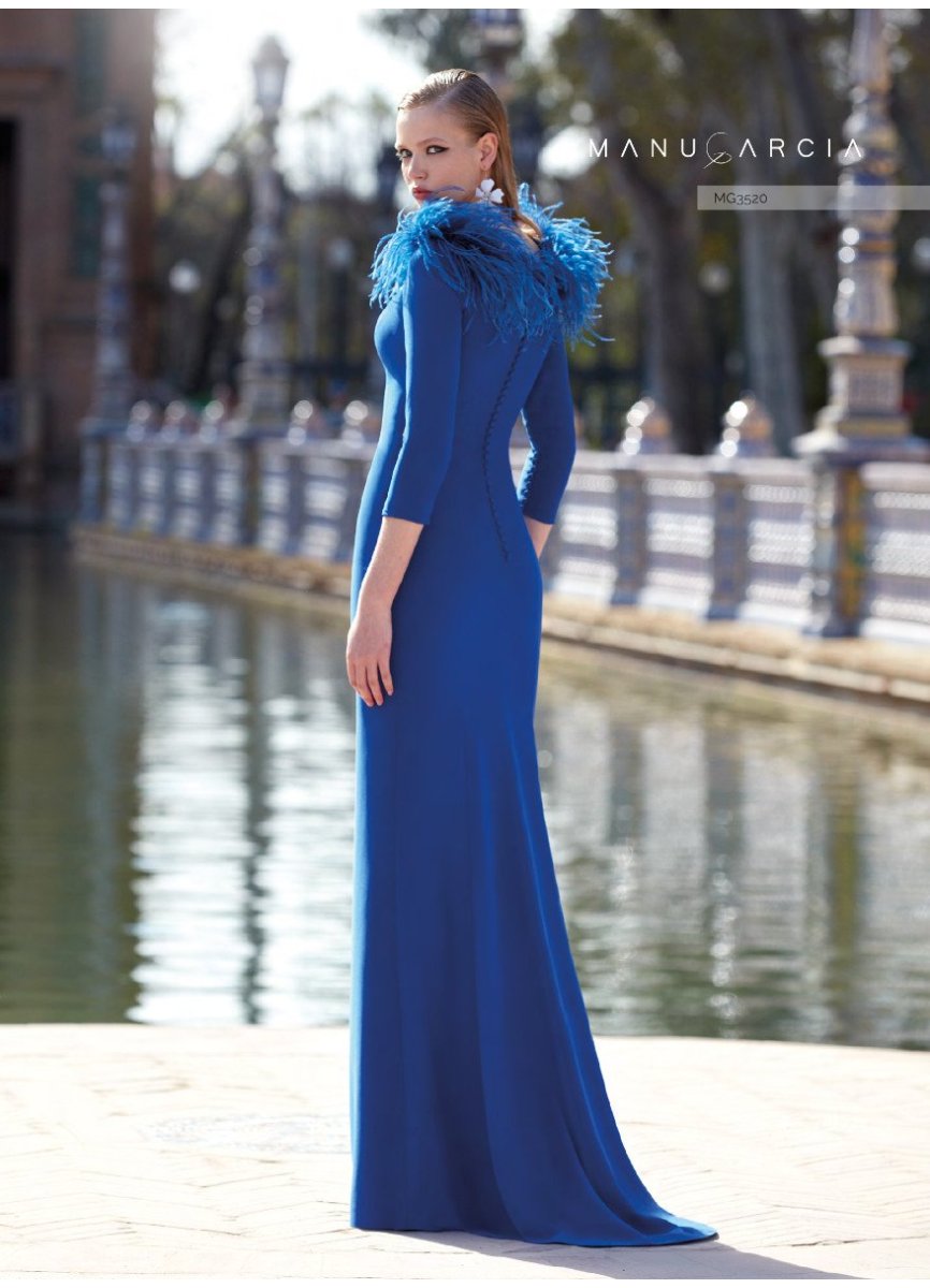 VESIDO CREPE Y PLUMAS VESIDO CREPE Y PLUMAS