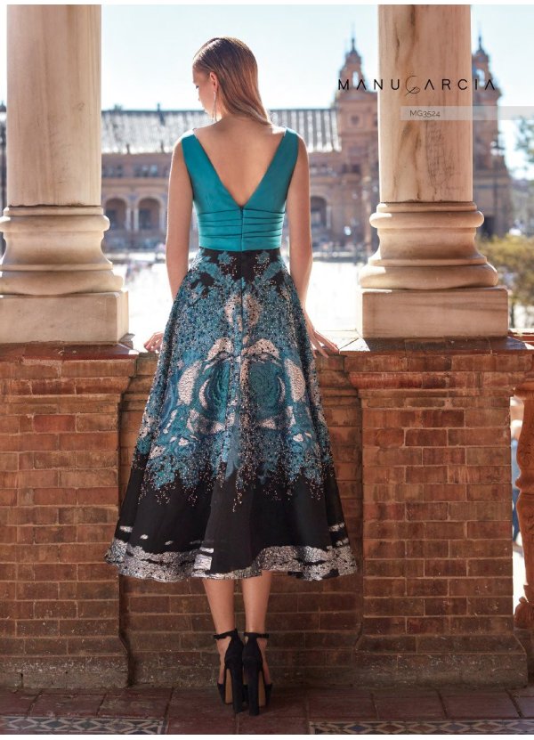 VESTIDO ORGANZA BROCADA Y... 2