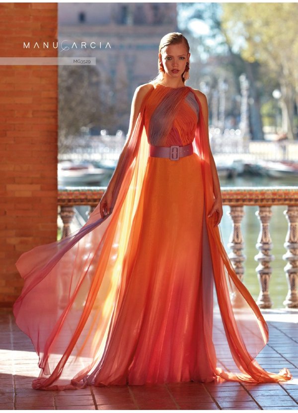 VESTIDO GASA DEGRADE