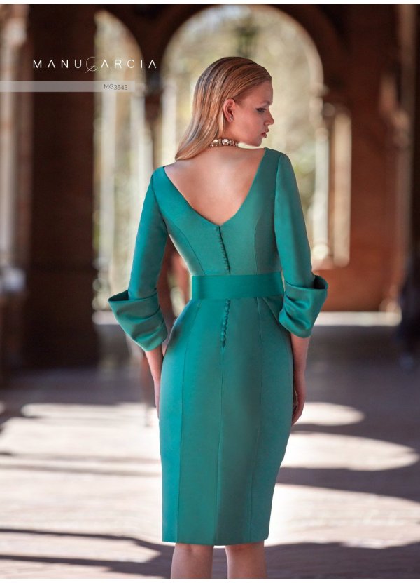 VESTIDO CORTO MIKADO 2