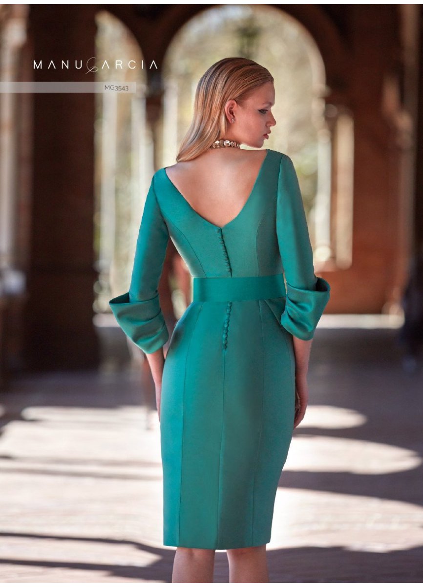 VESTIDO CORTO MIKADO VESTIDO CORTO MIKADO