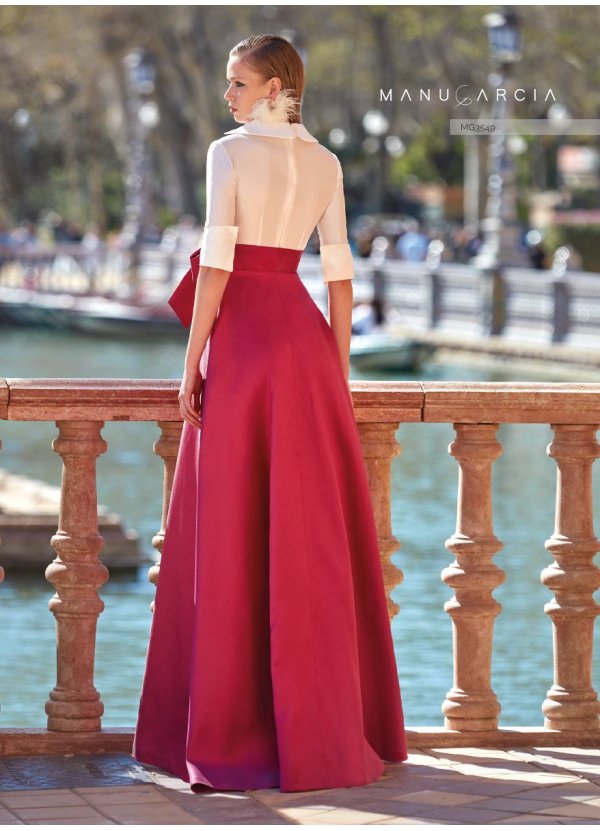 VESTIDO MIKADO Y GAZAR 2
