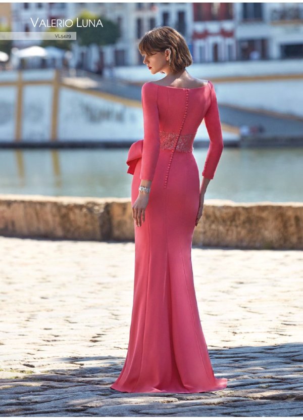VESTIDO CREPE Y BLONDA LUREX 2