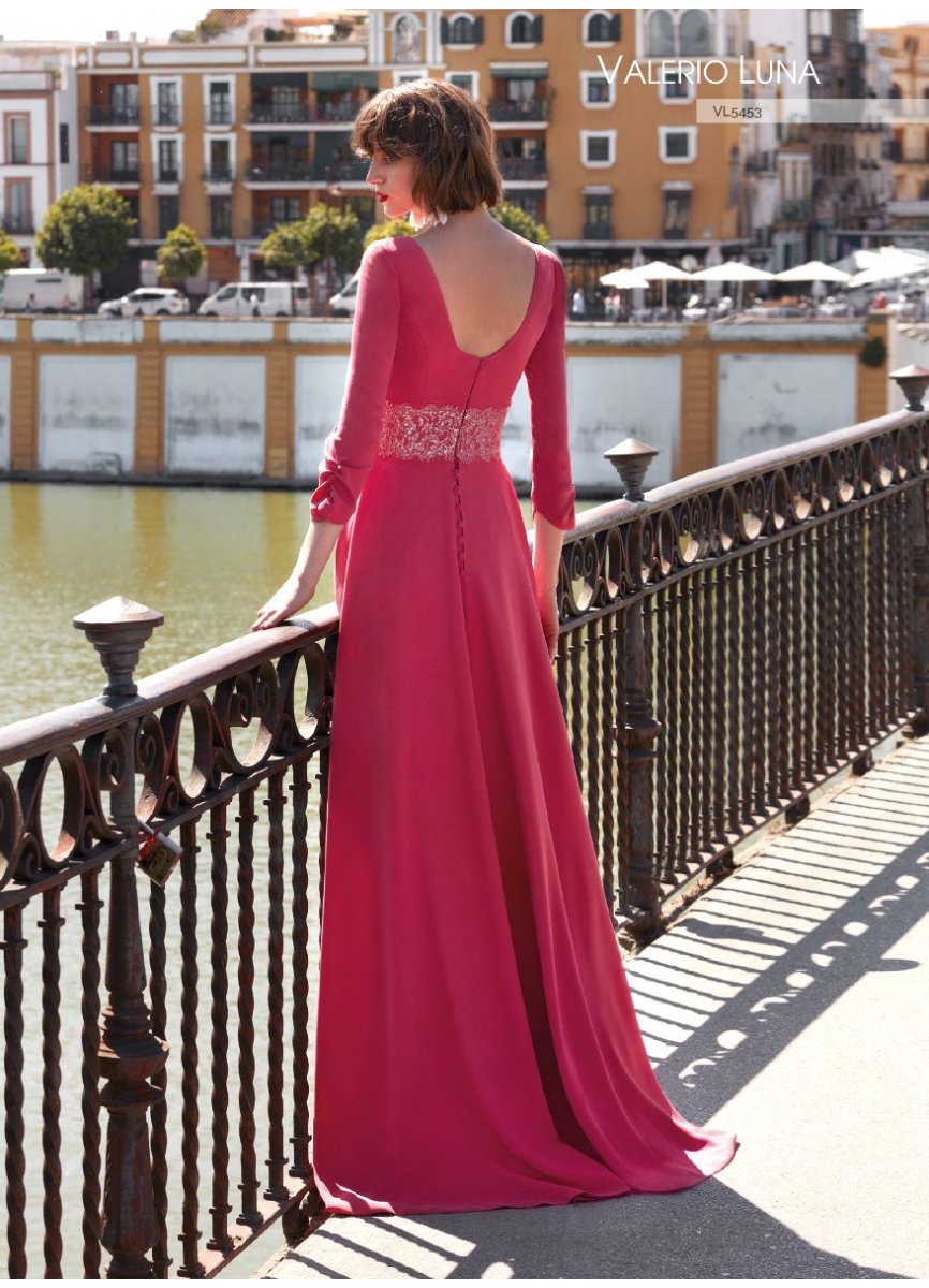 VESTIDO CREPE Y BLONDA LUREX VESTIDO CREPE Y BLONDA LUREX