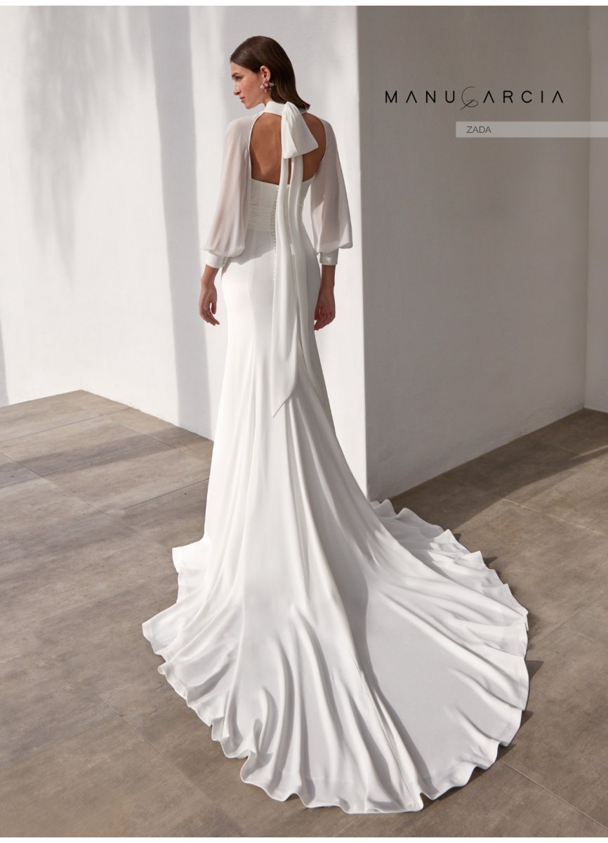 VESTIDO CREPE Y GEORGETTE