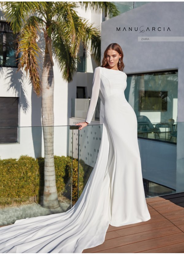 VESTIDO CREPE Y GEORGETTE
