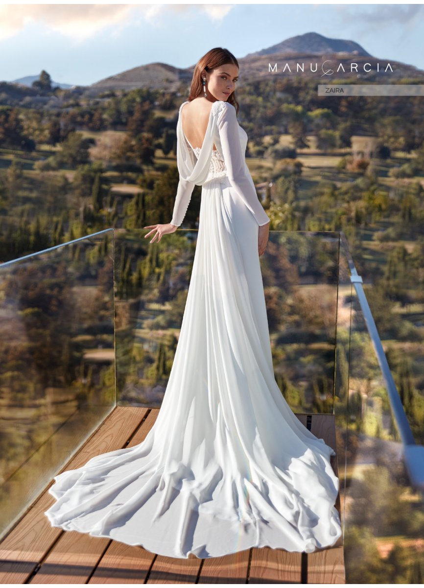 VESTIDO CREPE Y GEORGETTE