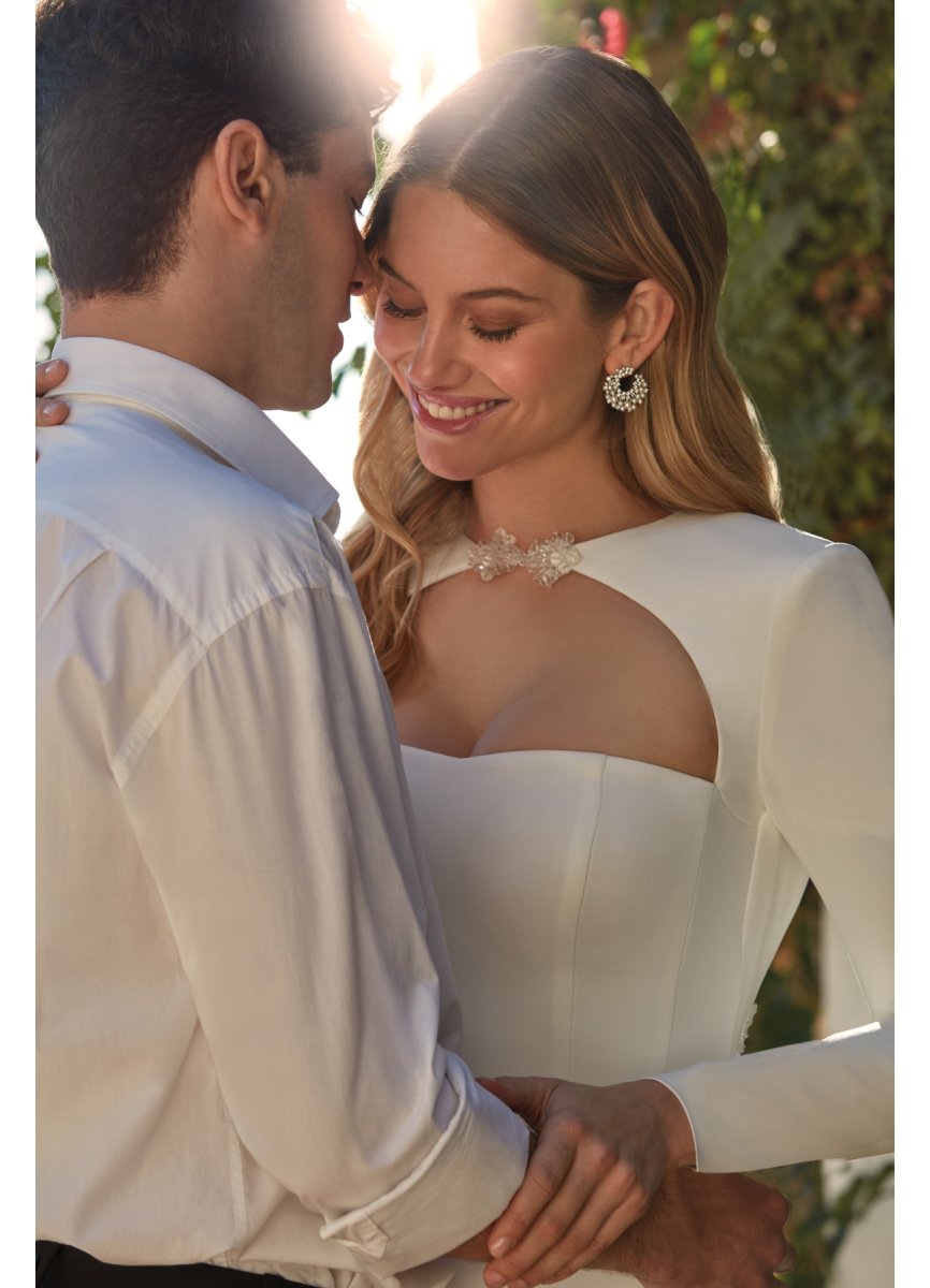 VESTIDO CREPE Y GEORGETTE