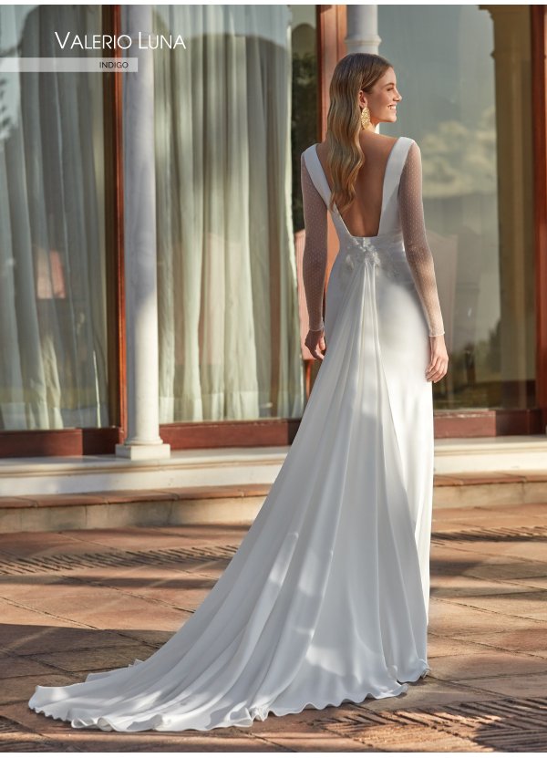 VESTIDO CREPE Y TUL PLUMETI 2