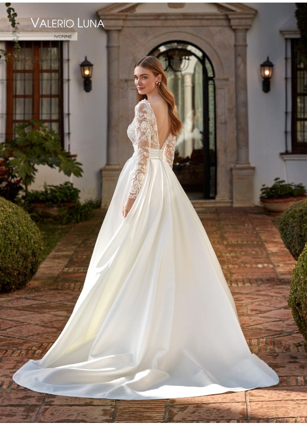 VESTIDO MIKADO Y TUL PEDRERIA 2