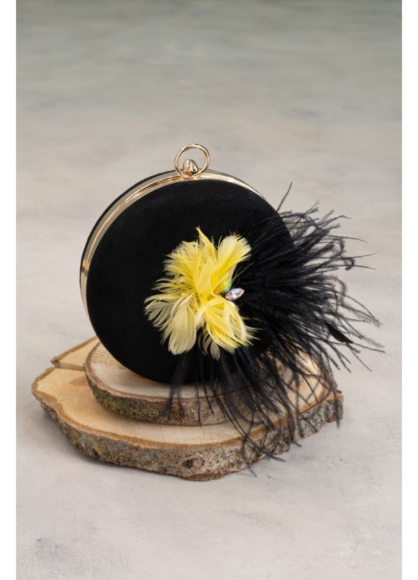 BOLSO REDONDO NEGRO CON...