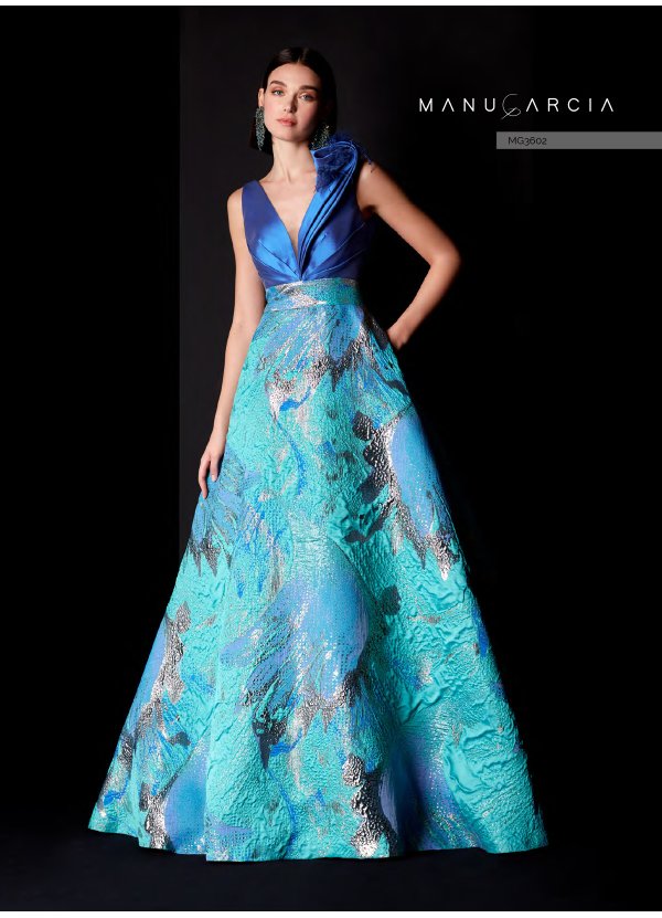 VESTIDO BROCADO FANTASIA Y...