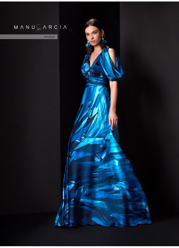 VESTIDO GASA ESTAMPADA