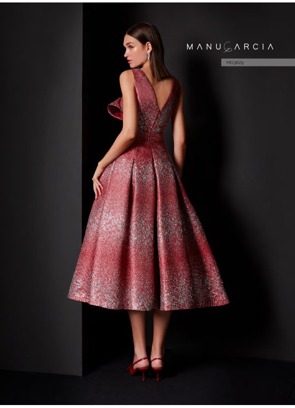 VESTIDO BROCADO LUREX 2