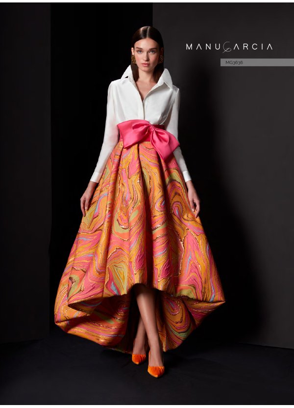 VESTIDO BROCADO FANTASIA Y...