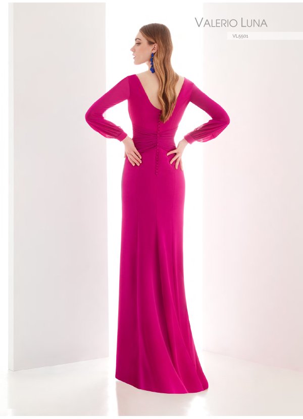 VESTIDO CREPE Y GEORGETTE 2