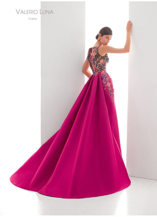 VESTIDO JACQUARD Y PEDRERIA 2