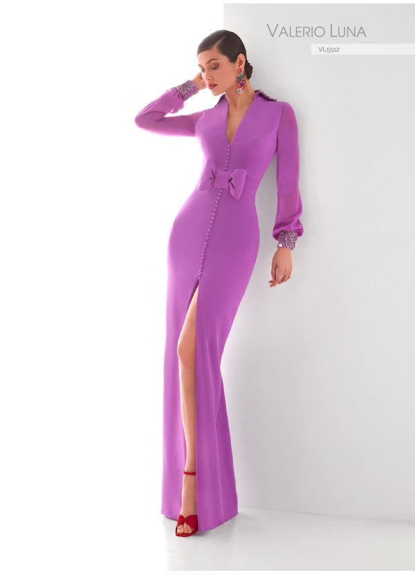 VESTIDO CREPE . GEORGETTE Y...