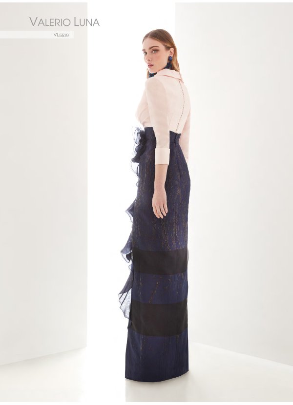 VESTIDO BROCADO Y SATEN... 2