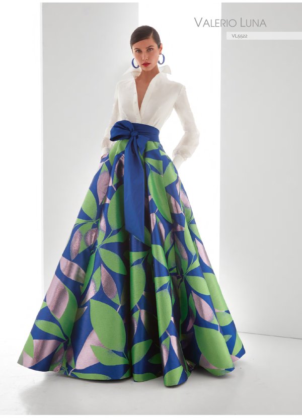 VESTIDO BROCADO FANTASIA Y...