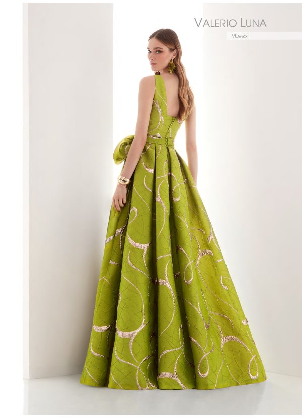 VESTIDO BROCADO LUREX 2