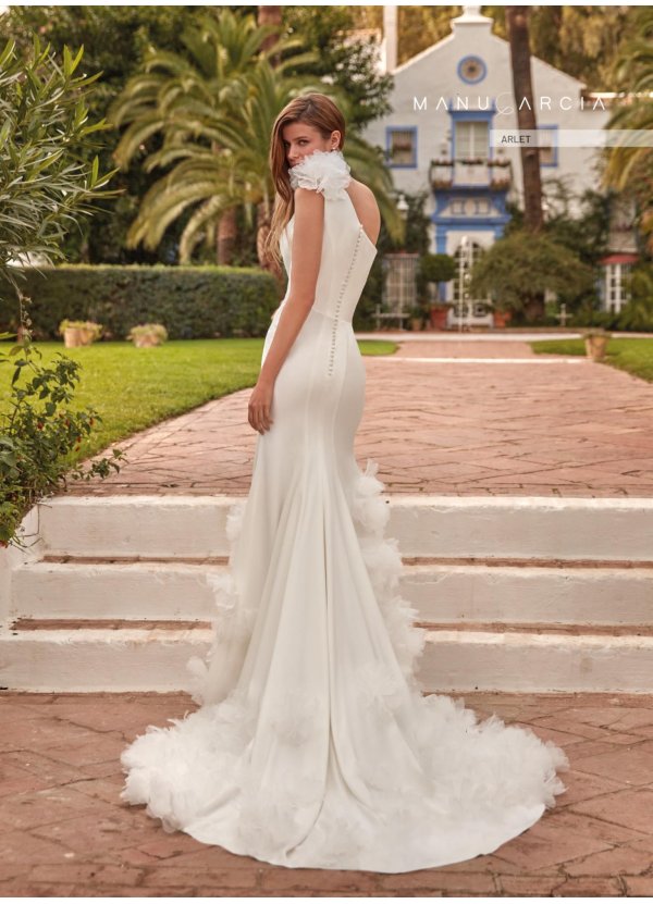VESTIDO CREPE Y FOLRES ORGANZA 2