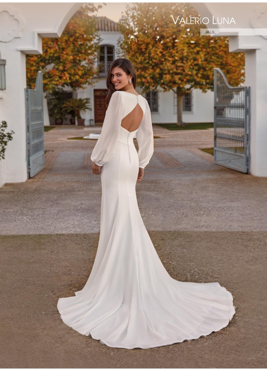 VESTIDO CREPE Y GEORGETTE