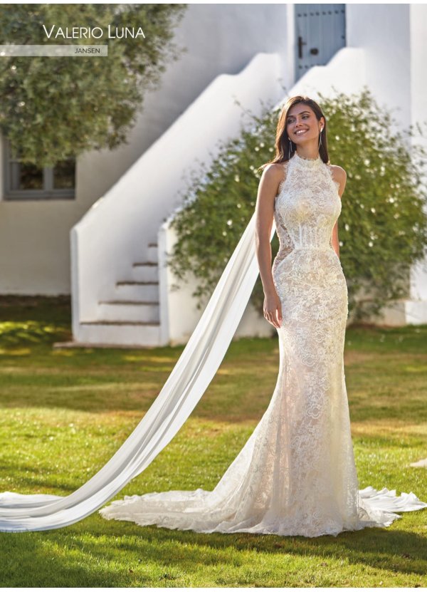 VESTIDO REBRODE Y GEORGETTE