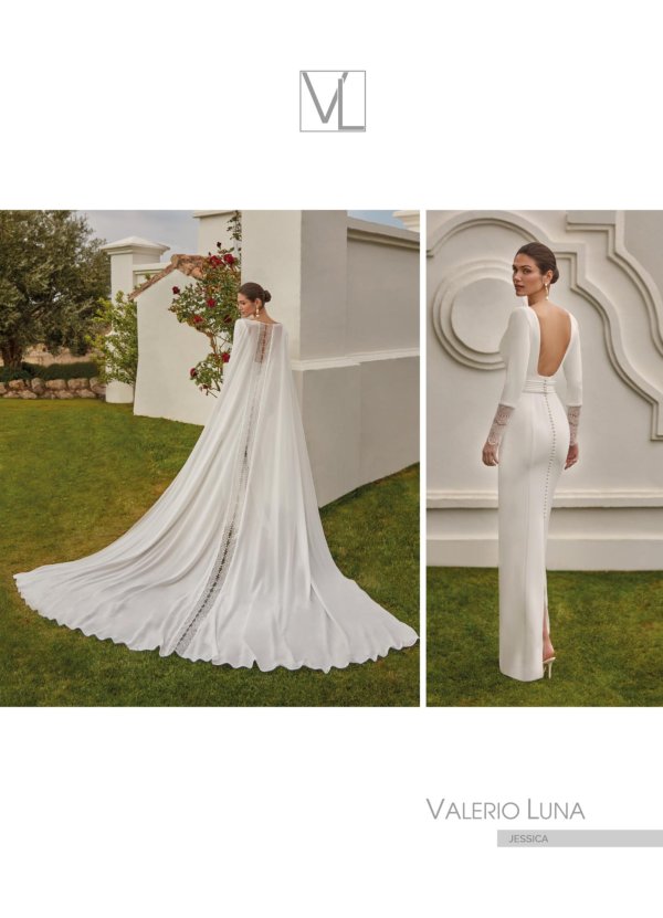 VESTIDO CREPE Y BLONDAS TUL... 2