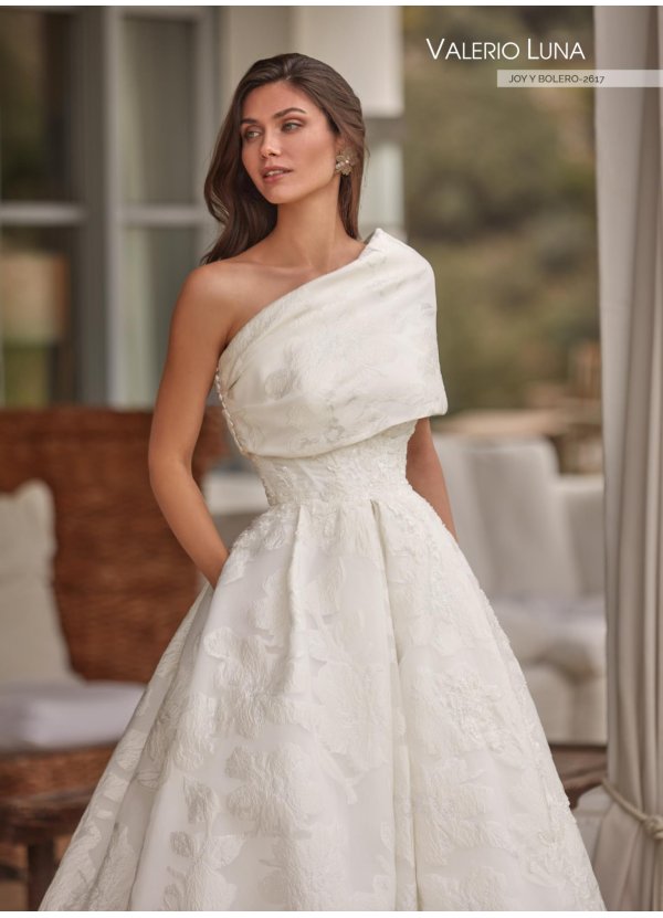 VESTIDO ORGANZA BROCADA Y...