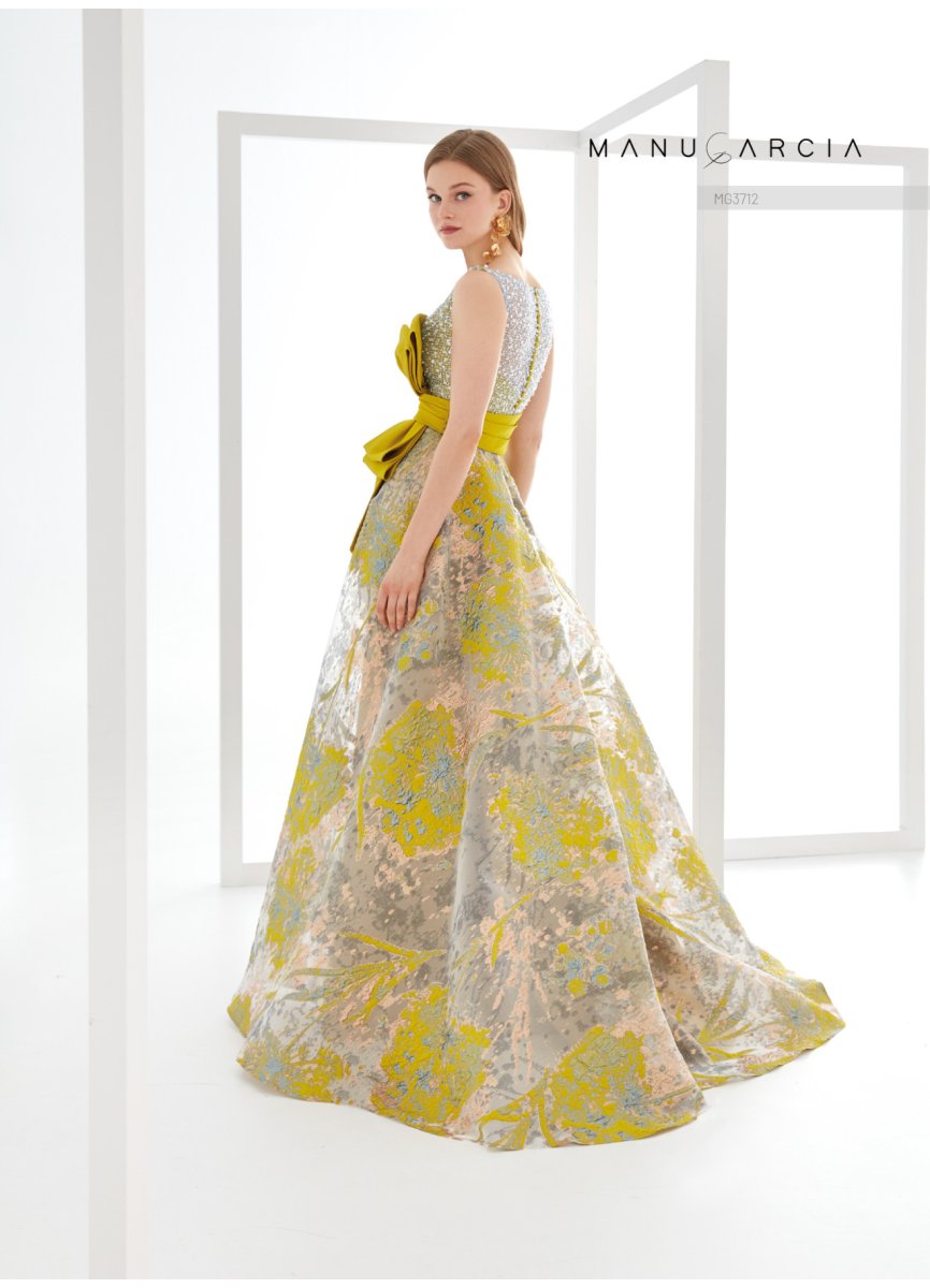 VESTIDO RED PEDRERIA Y ORGANZA FANTASIA