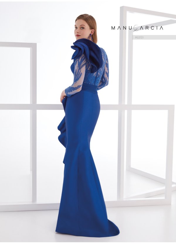 VESTIDO PIQUE Y TUL PEDRERIA 2