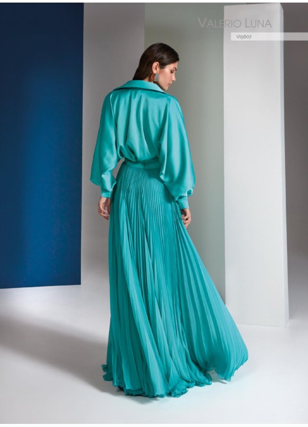 VESTIDO CREPE SATEN Y GASA... 2