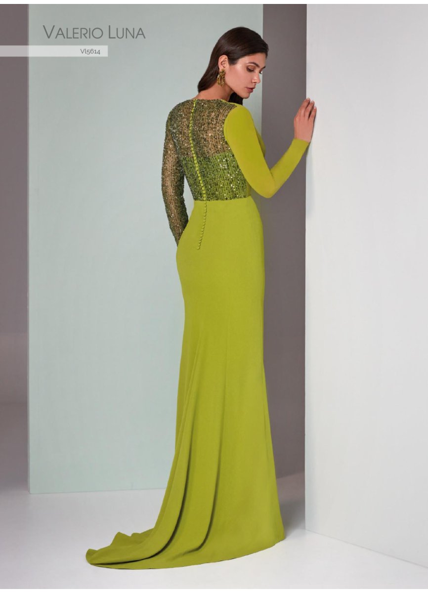 VESTIDO CREPE SATEN Y PALLET