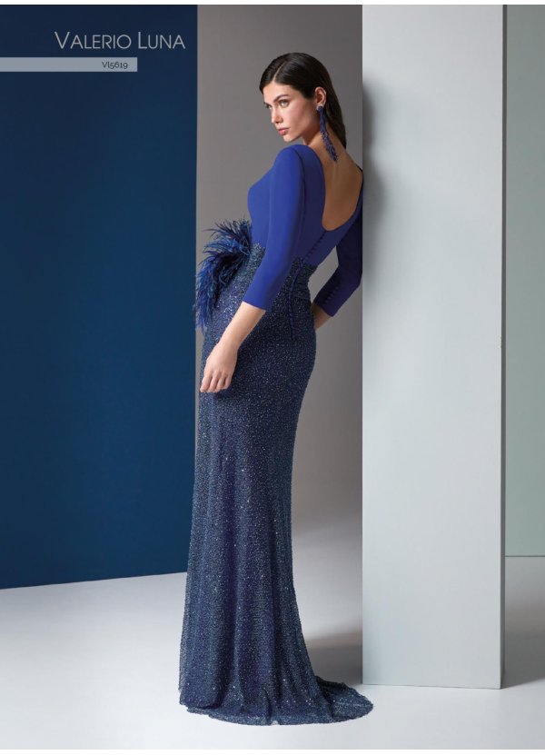 VESTIDO CREPE SATEN Y RED... 2