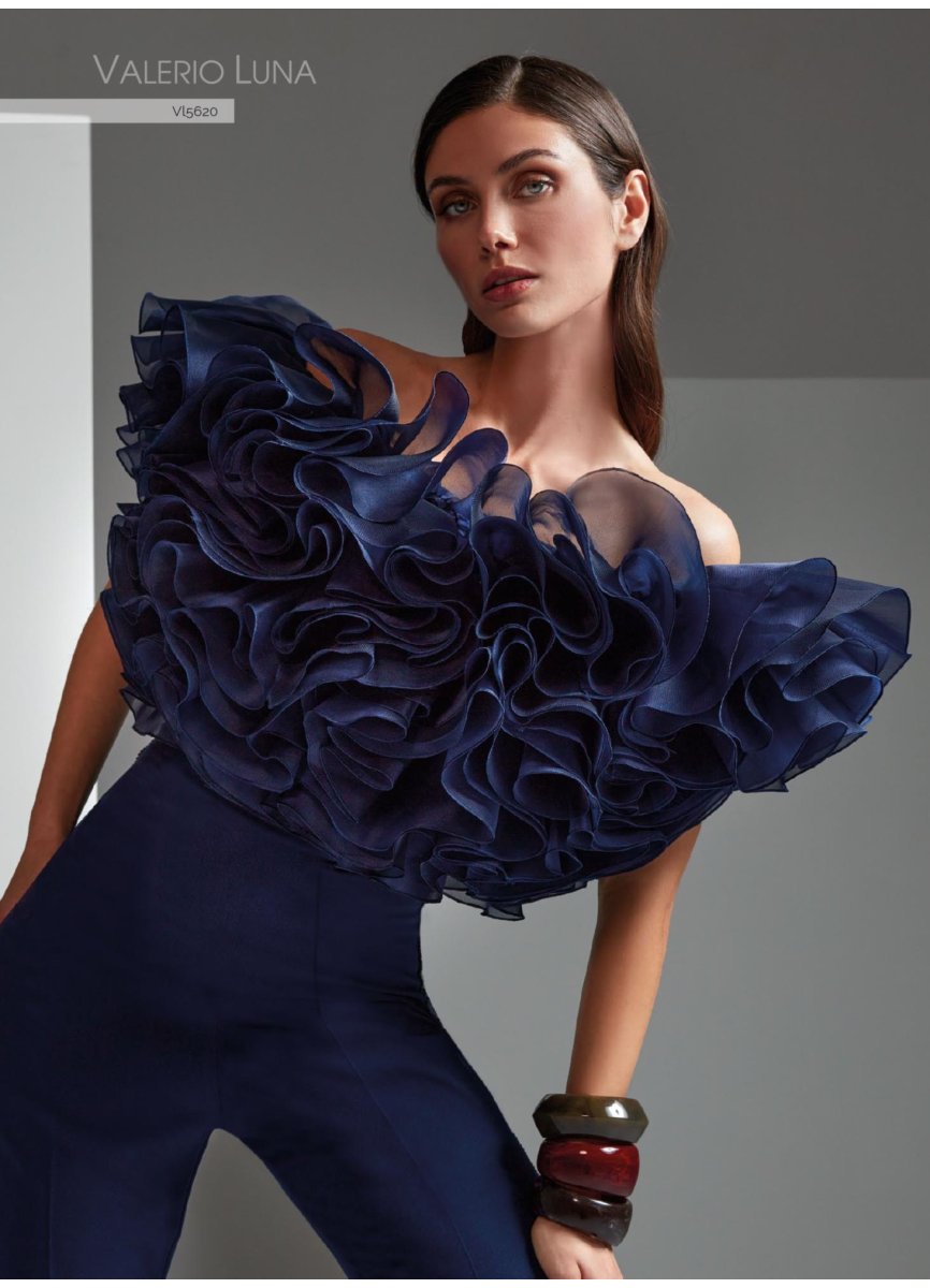 CONJUNTO PANTALON SATEN CUERPO ORGANZA