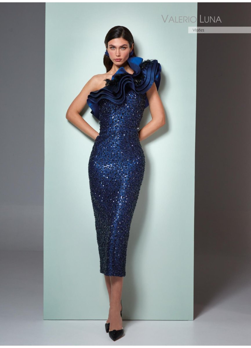 VESTIDO CORTO TUL PEDRERIA Y PIQUE