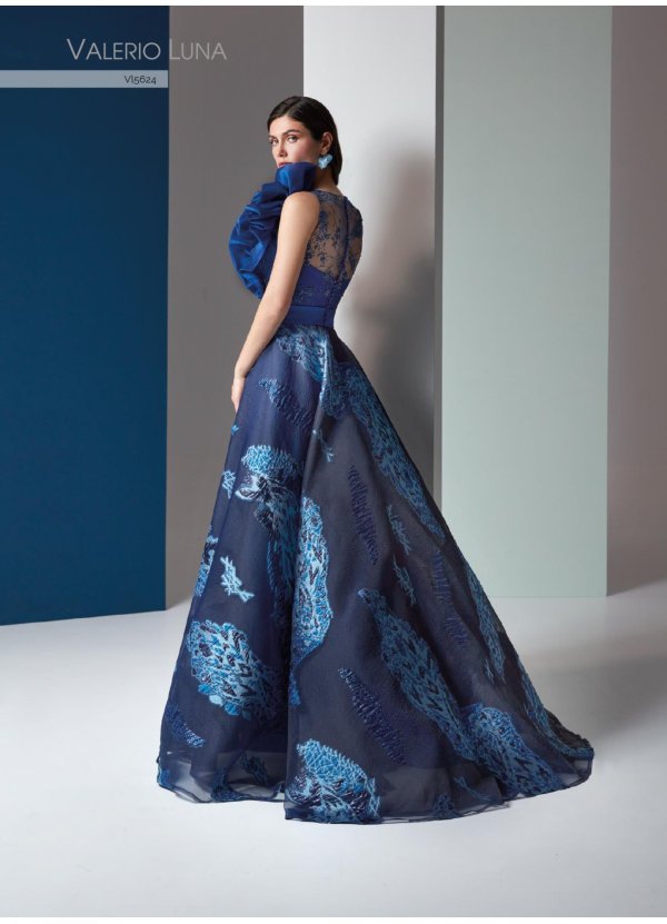 VESTIDO BROCADO Y TUL GLITTER 2