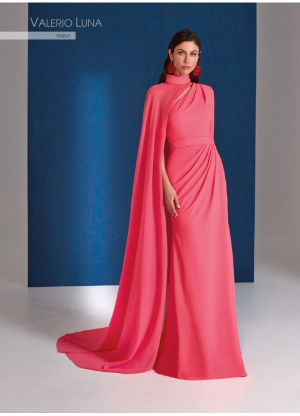 VESTIDO CREPE Y GEORGETTE