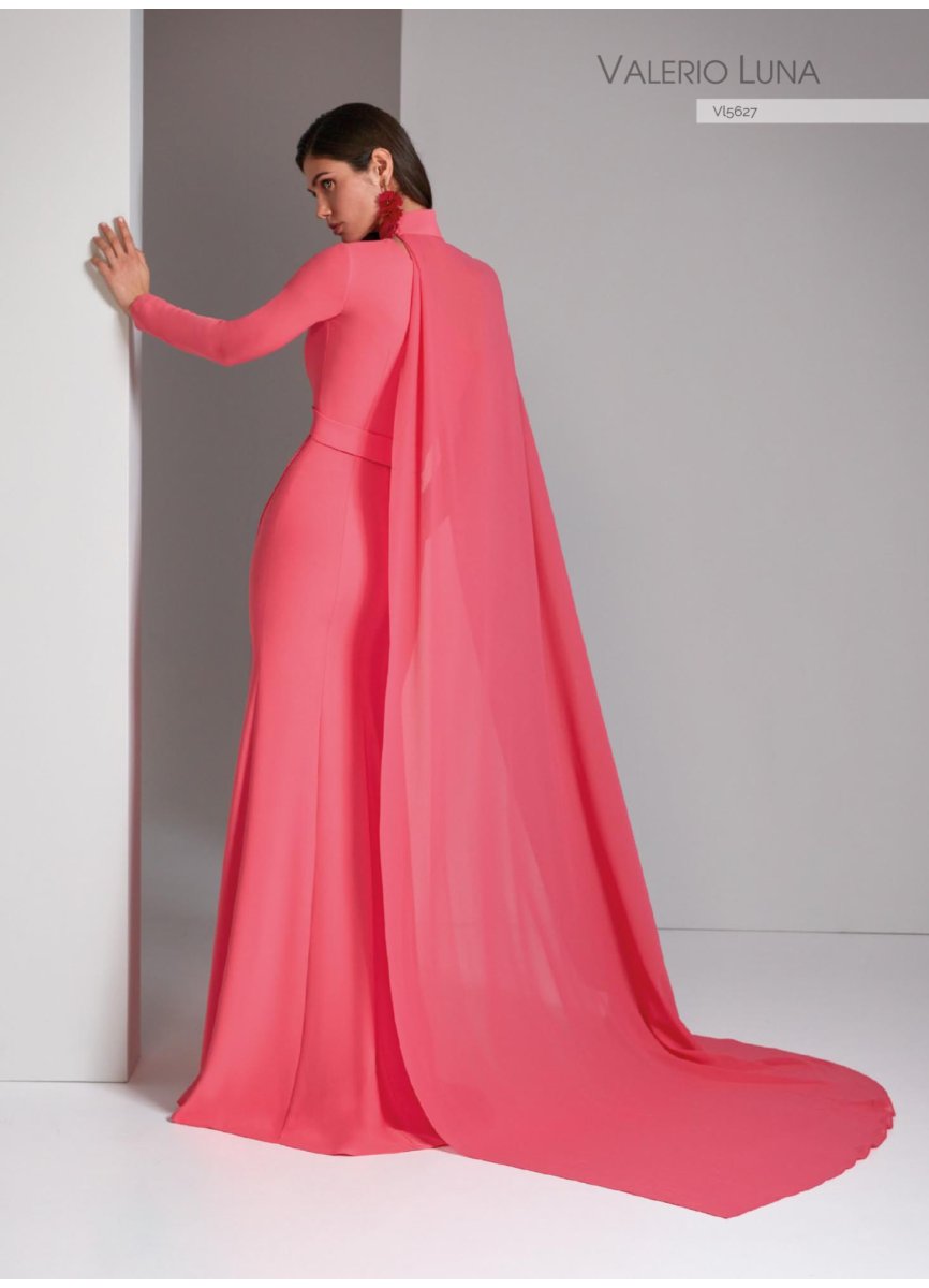 VESTIDO CREPE Y GEORGETTE