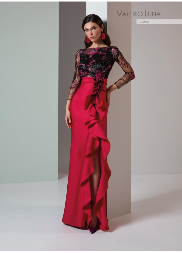 VESTIDO PIQUE TESLA Y TUL...