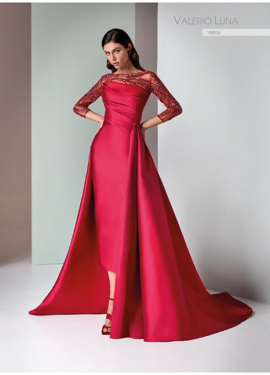 VESTIDO PIQUE. SOBRECOLA PIQUE Y TUL PED