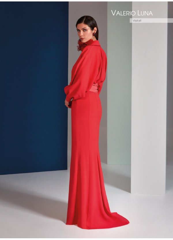 VESTIDO CREPE SATEN Y TAFETA 2