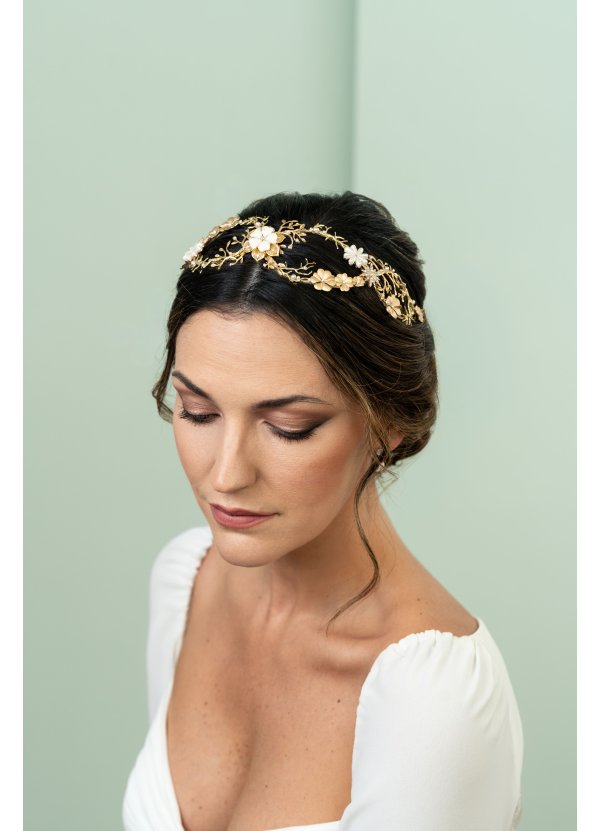 Tocado de novia floral 2