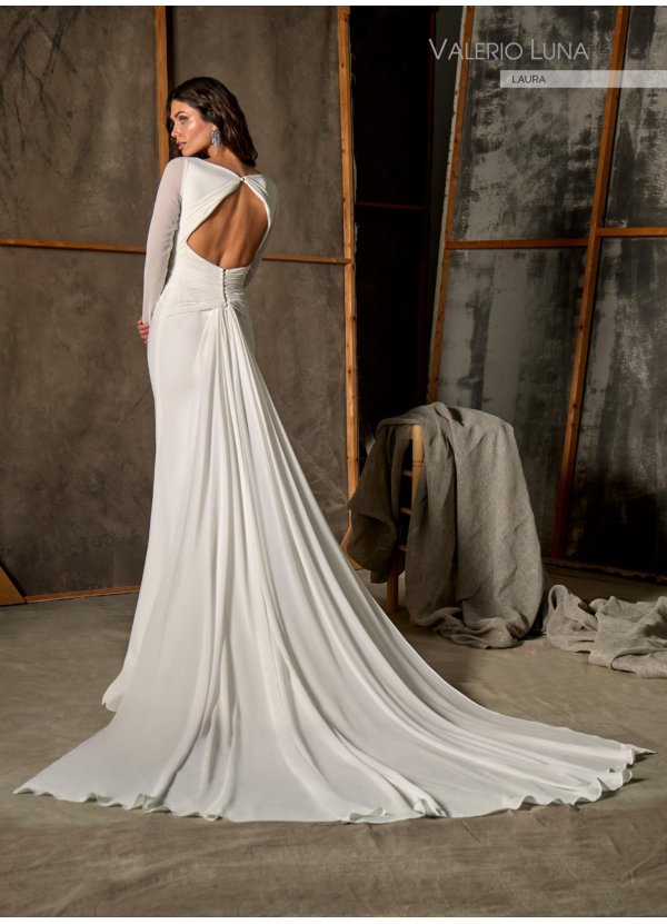 VESTIDO CREPE Y GEORGETE 2
