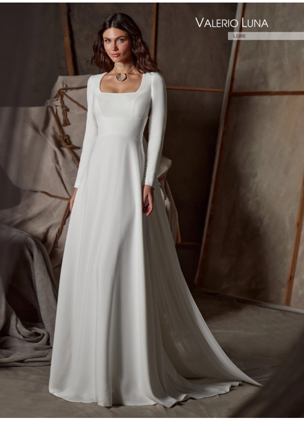 VESTIDO CREPE Y GEORGETTE