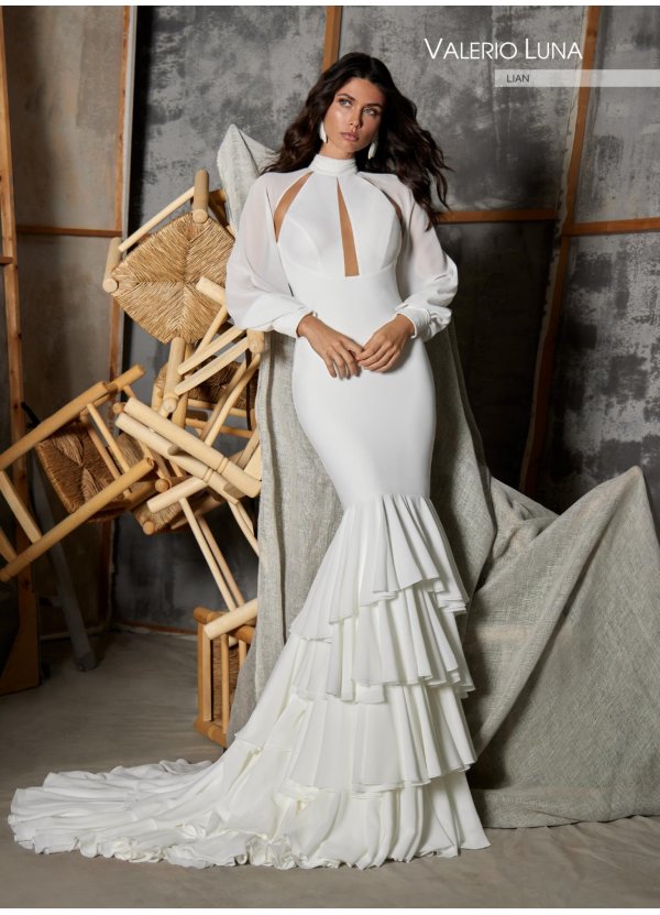 VESTIDO CREPE. GEORGETTE Y...