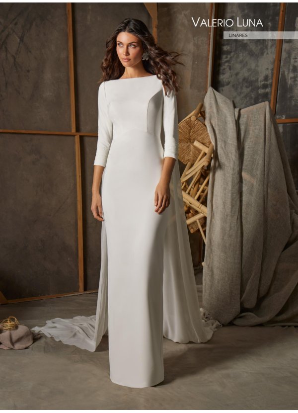 VESTIDO CREPE NEOPRENO Y...