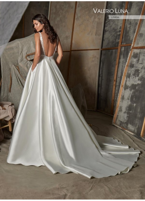 VESTIDO MIKADO Y TUL PEDRERIA 2